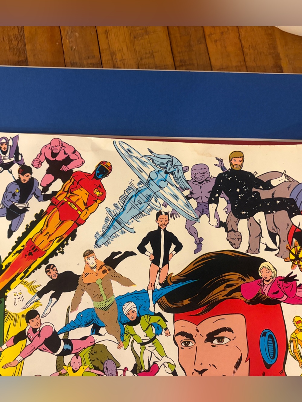 Vintage 1983 DC Comic Book legion of super heroes Character Collage Poster - Picture 8 of 11